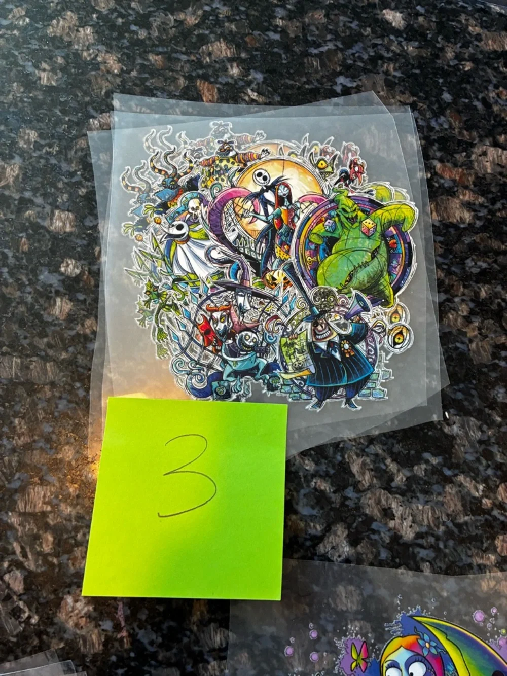 Nightmare Before Christmas Iron-On Transfers Lot of 22 Jack Sally Oogie Disney